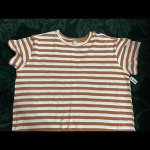 NWT Clay and White Old Navy Shift Dress 🧡🤍